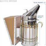 New Bee Hive Smoker Stainless Steel w/Heat Shield Beekeeping Equipment