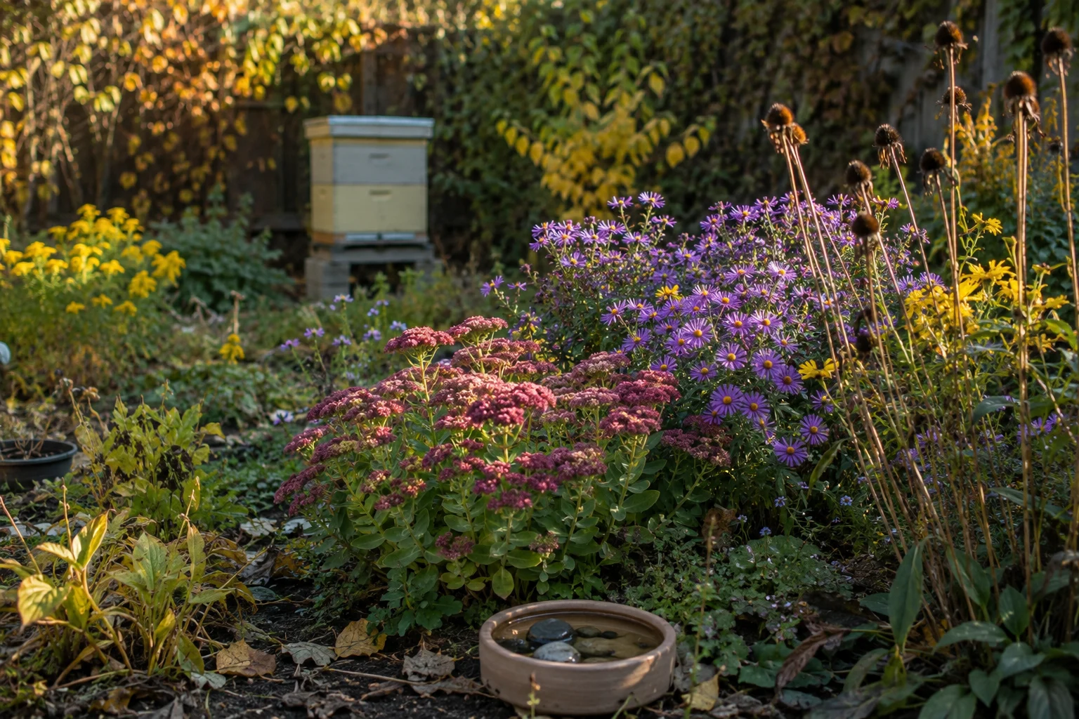 autumn bee garden maintenance for pollinators before winter