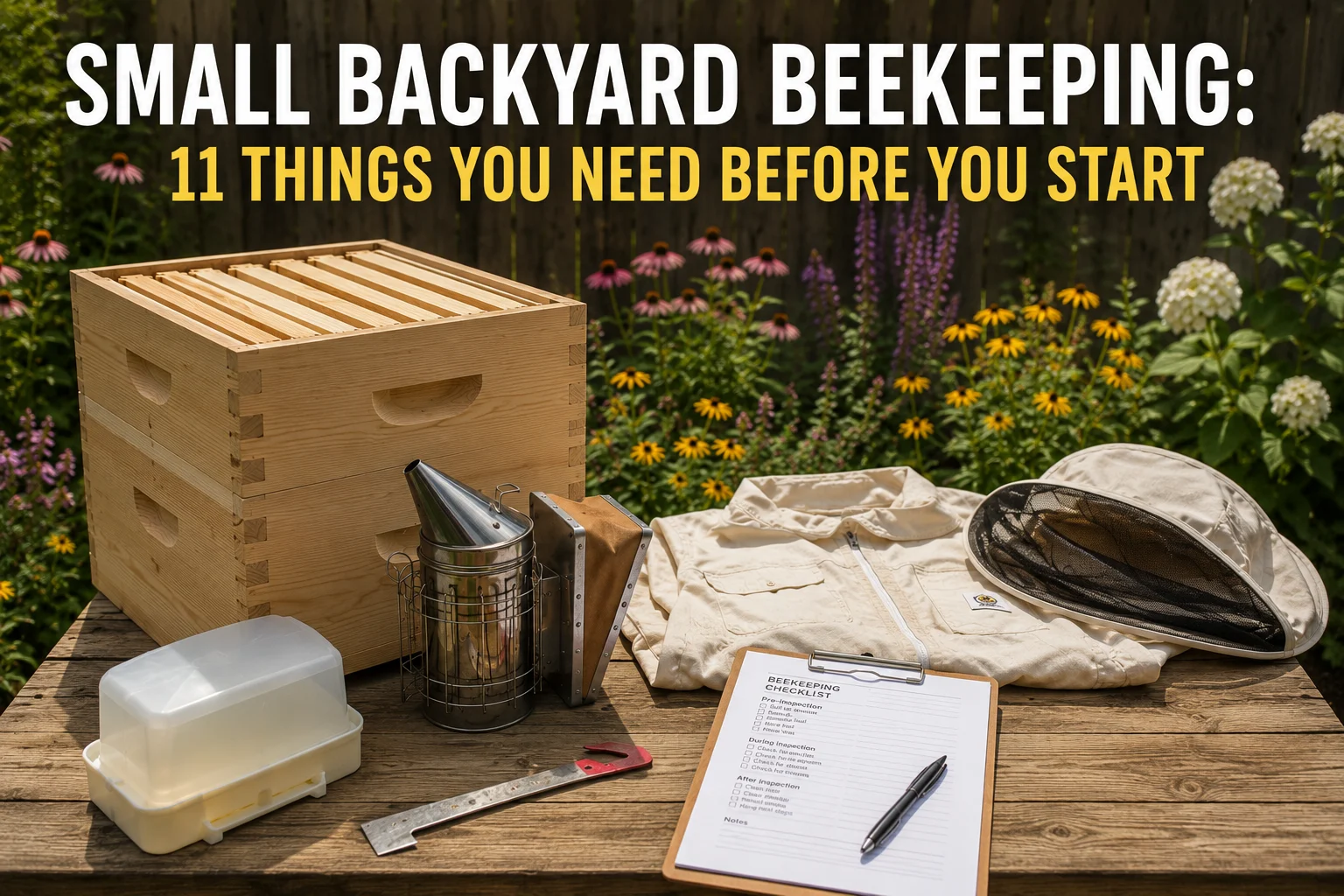Small Backyard Beekeeping: 11 Things You Need Before You Start
