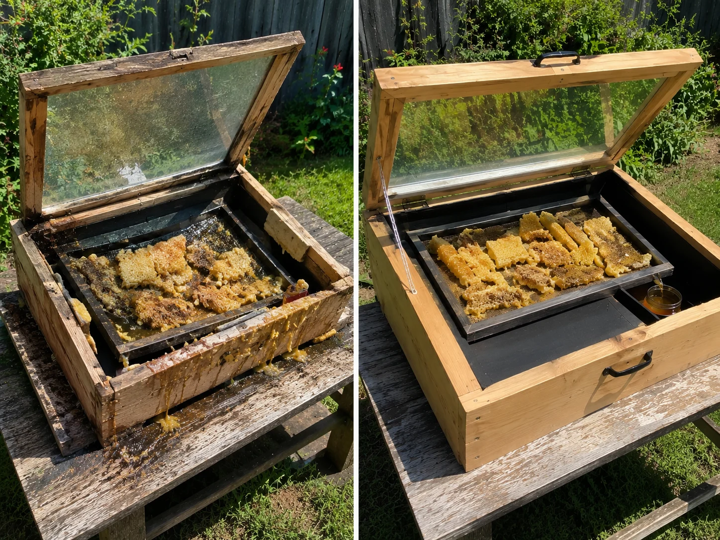 common DIY solar wax melter mistakes and correct construction