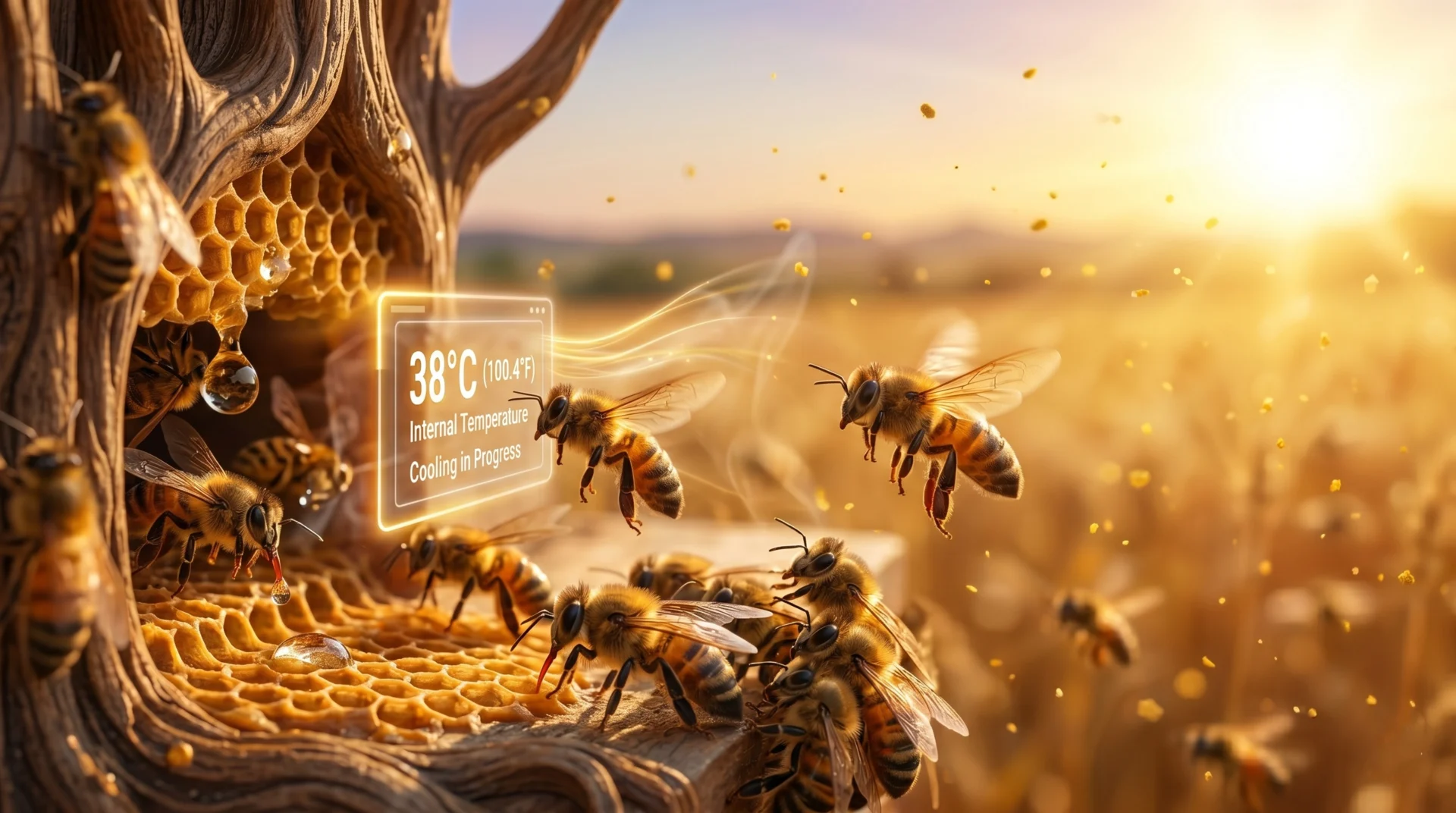 What Happens Inside a Beehive on the Hottest Day of the Year (The Science)