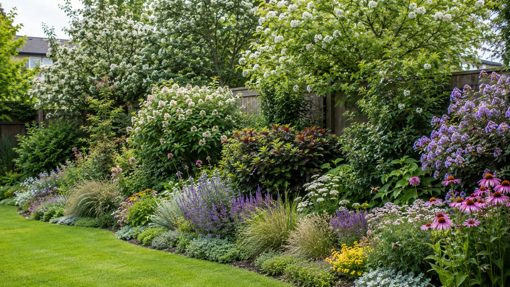 Multi-Layered Boundary Hedgerows: The Garden Design Trick That Feeds Bees All Season