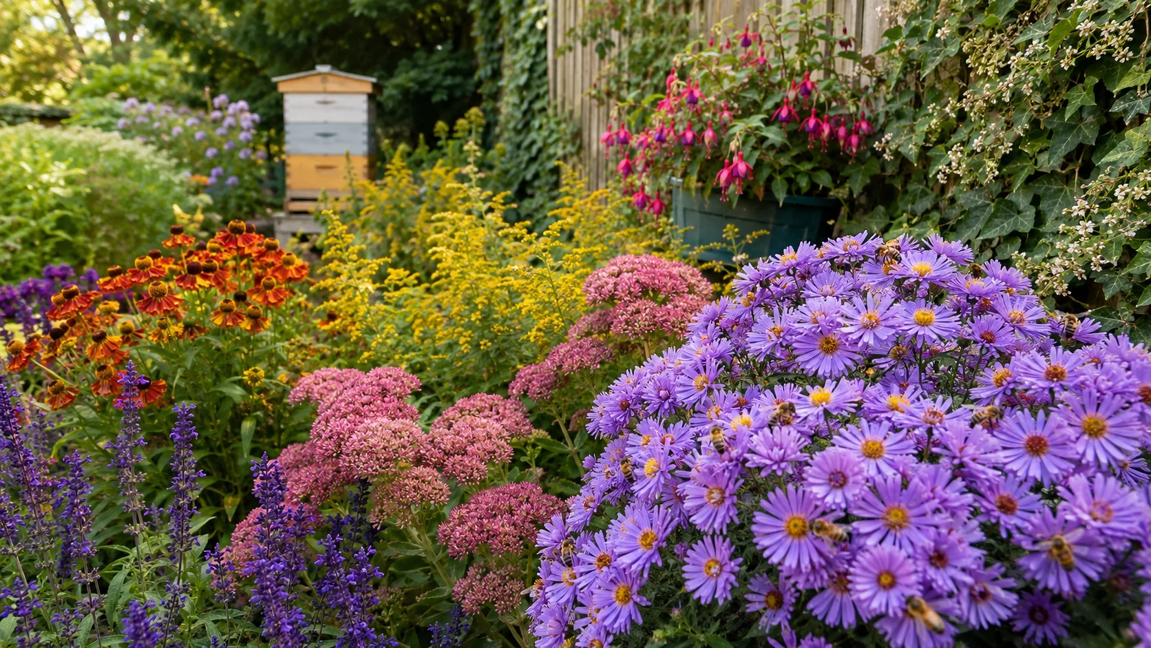 Autumn Bee Garden: 12 Late-Season Flowers Bees Need Before Winter