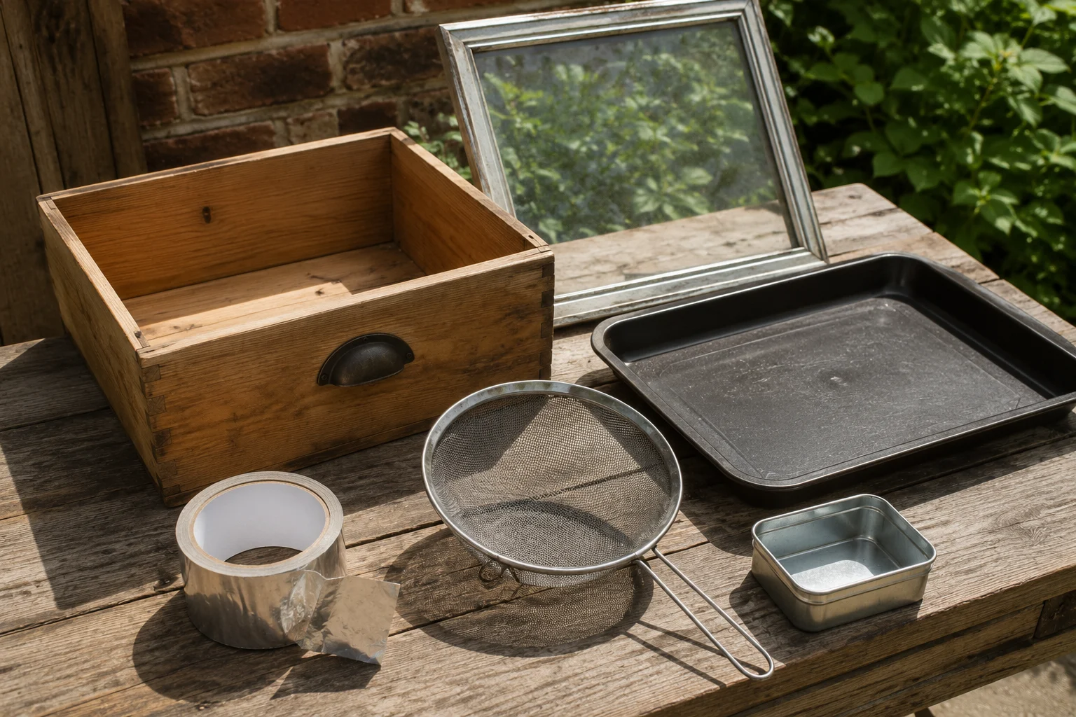 affordable materials needed to build a solar beeswax melter