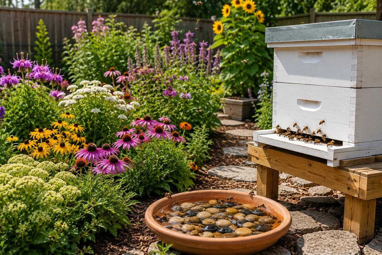 Best Plants to Grow Near a Backyard Beehive