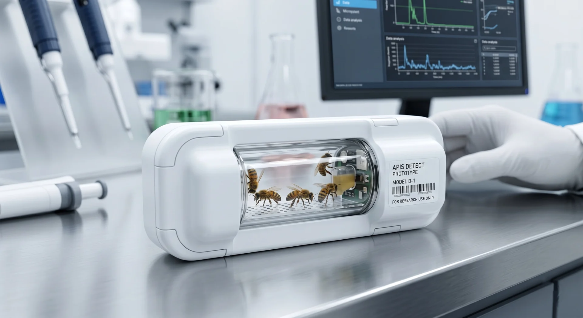 bee cancer detection device HerePET prototype clinical diagnostic tool honeybee olfactory screening technology
