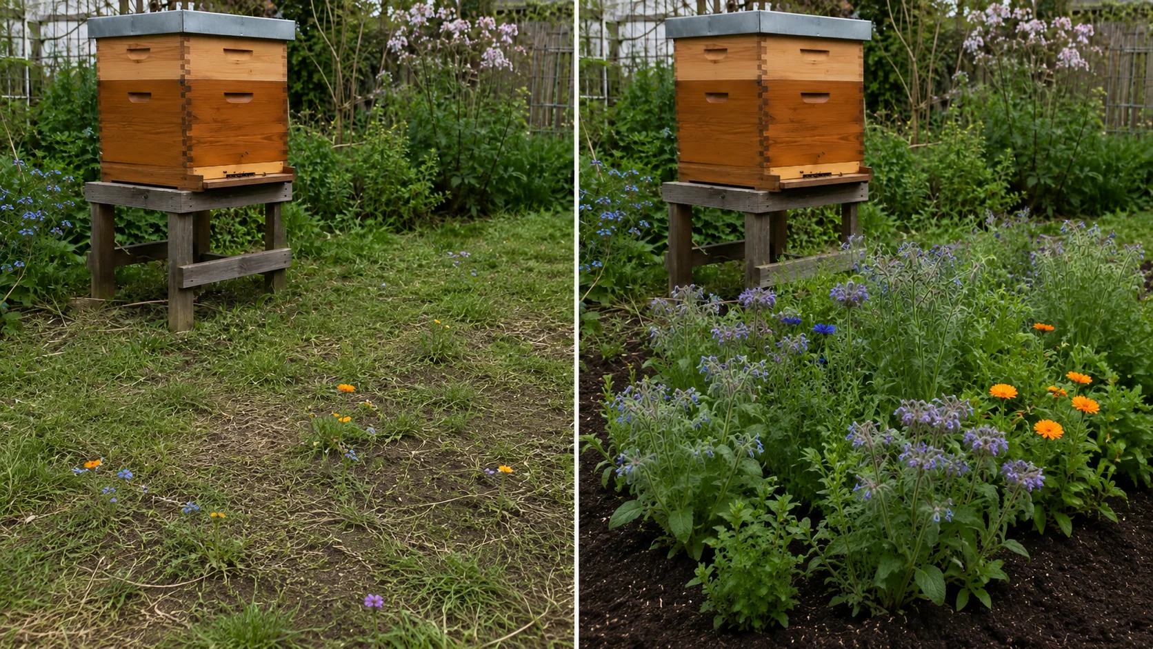 June gap planting mistakes versus better bee forage layout