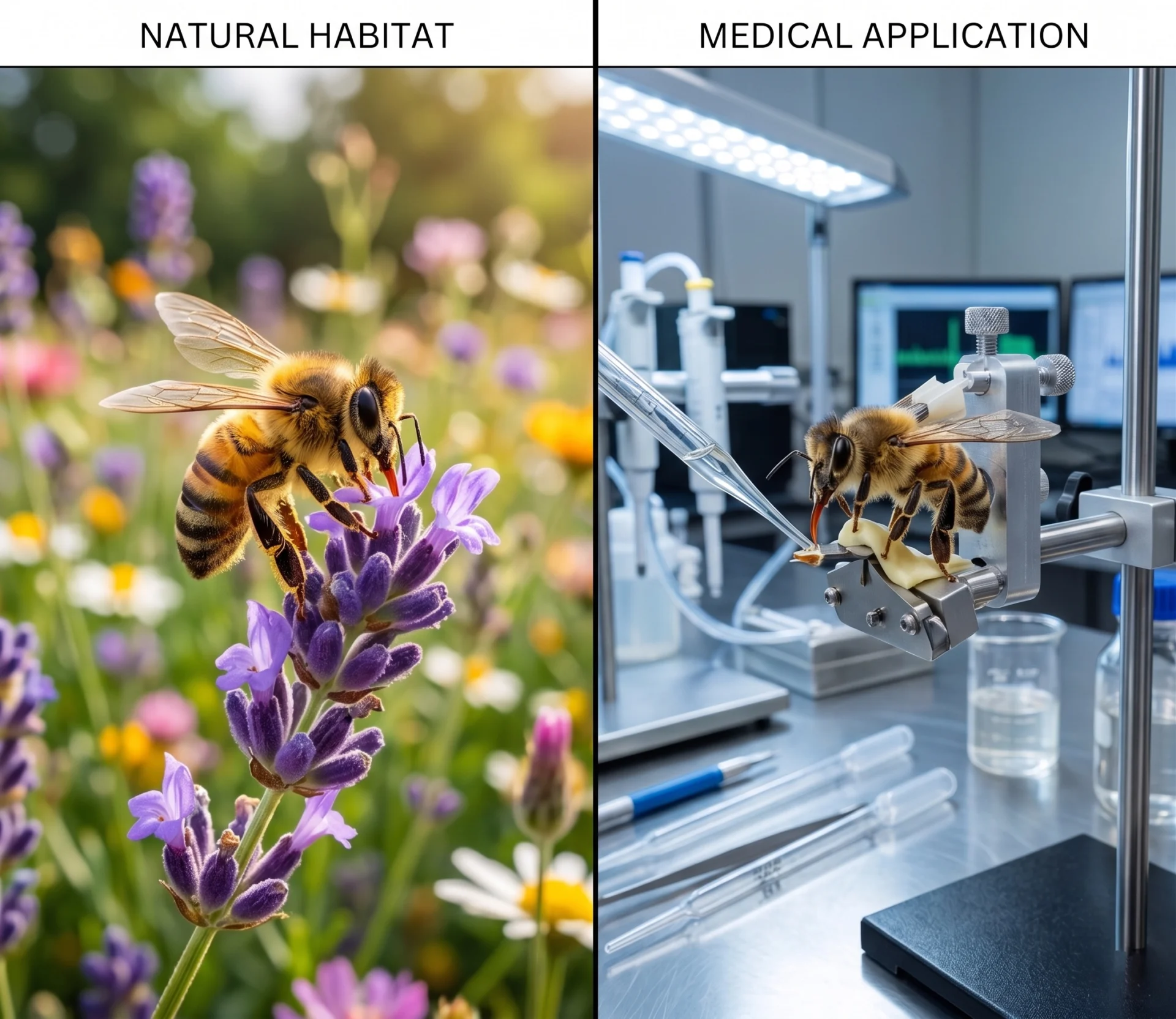 honeybee natural habitat versus cancer detection laboratory dual context nature meets medicine scientific application