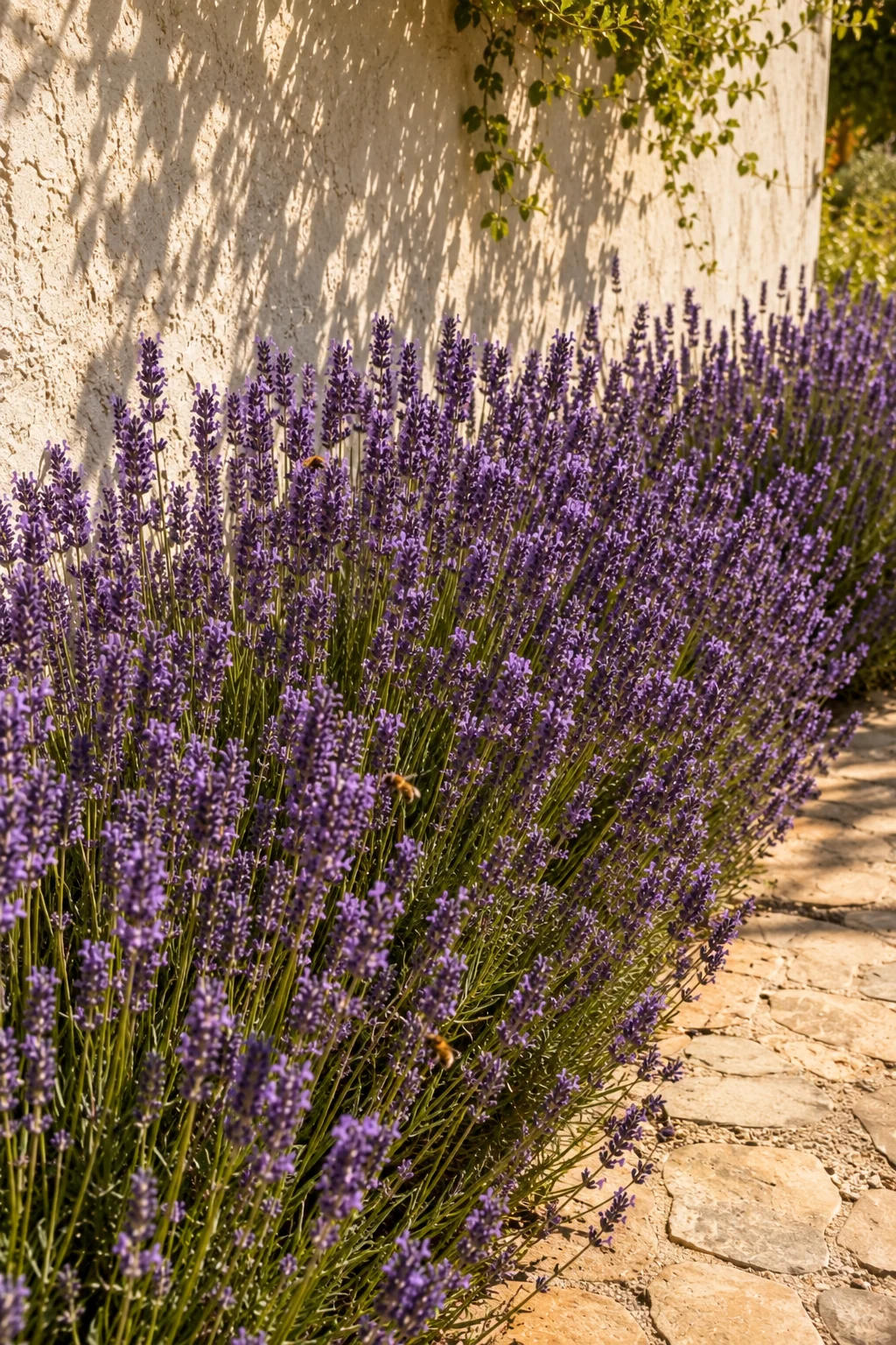 lavender border Mediterranean garden idea
