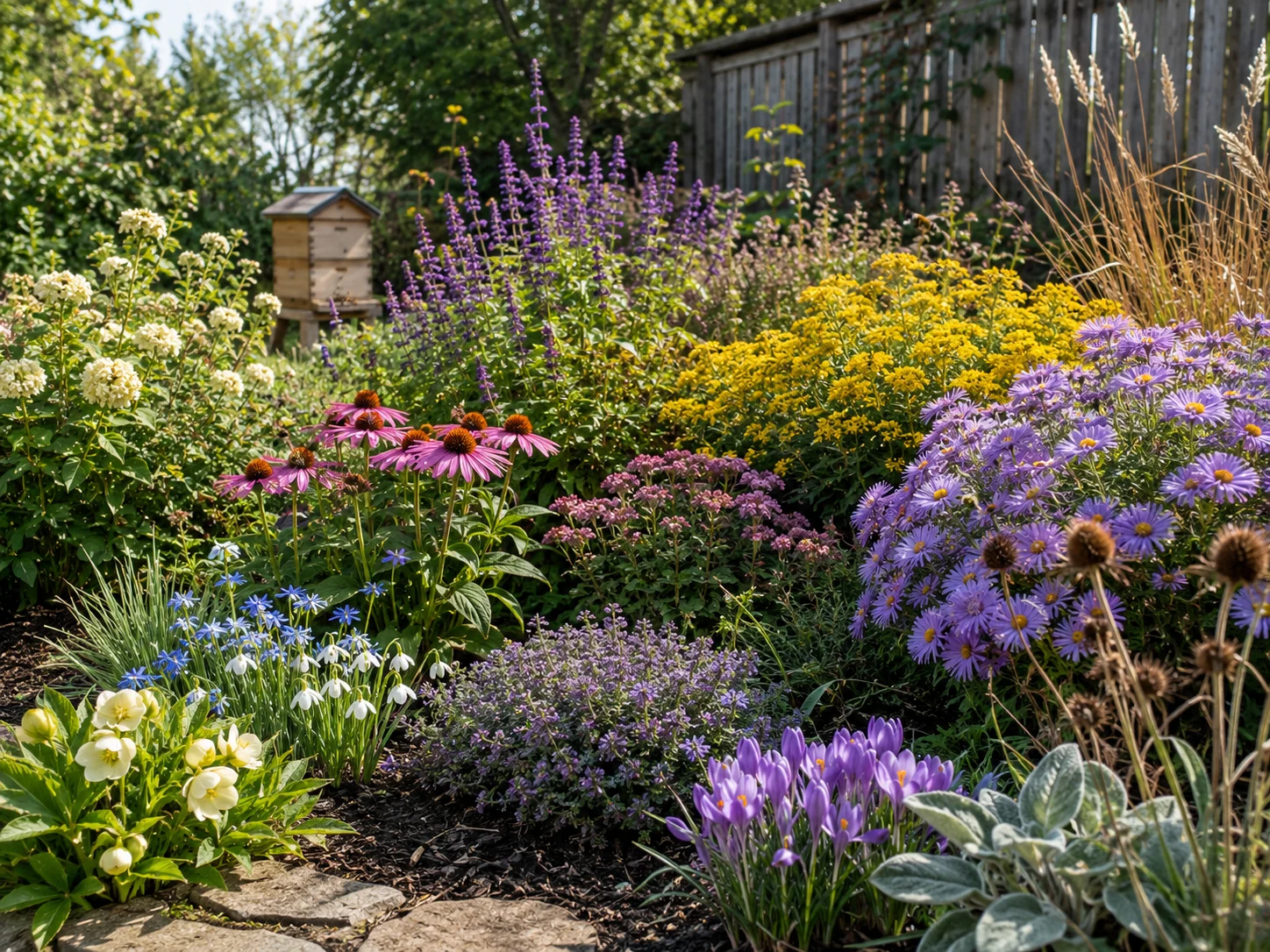 The Four-Season Pollinator Garden: A Beekeeper’s Blueprint for Nonstop Bloom