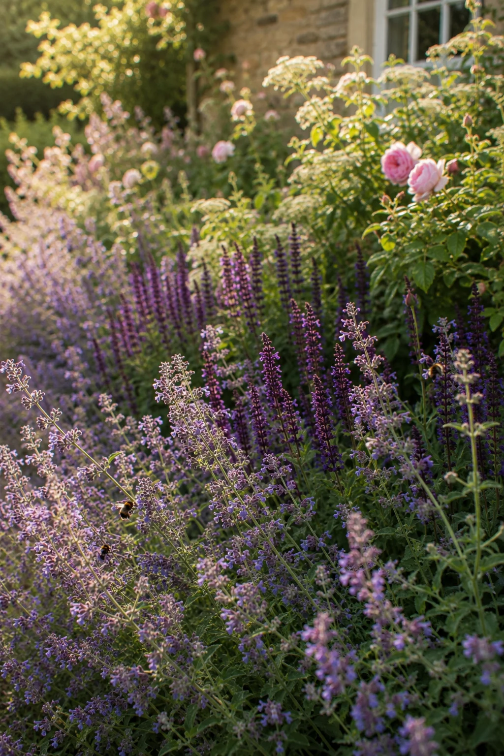 repeat blooming catmint salvia cottage garden idea