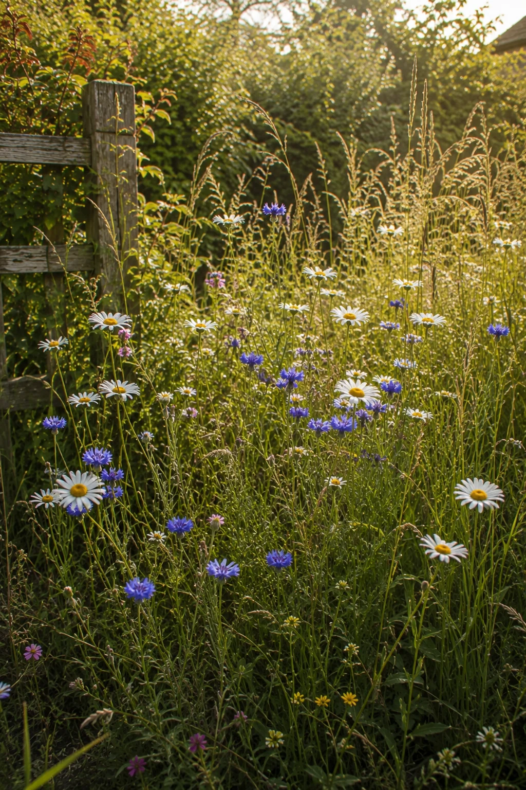 wildflower corner cottage garden idea