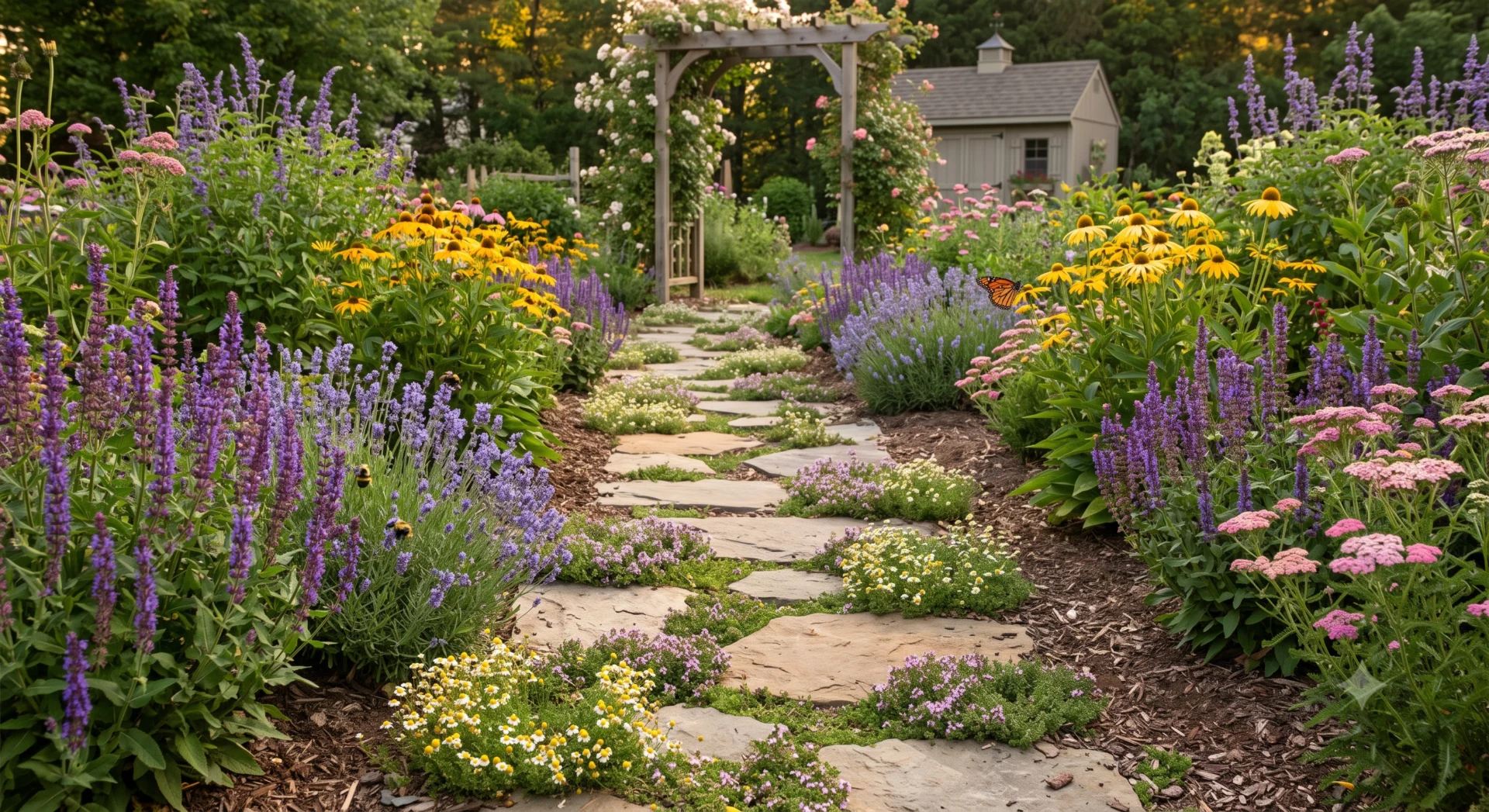 Designing Garden Paths That Look Good Without Destroying Pollinator Habitat