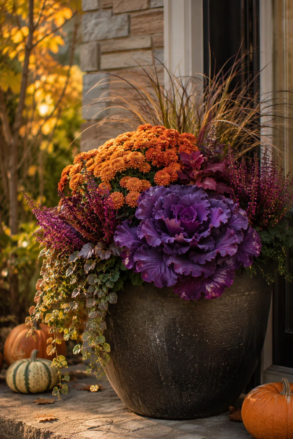 fall container garden idea