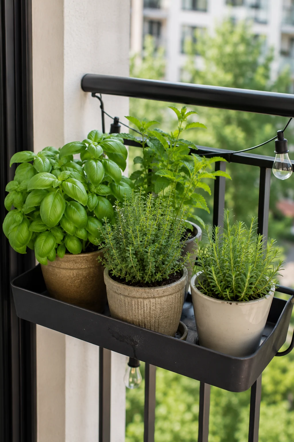 herb garden balcony garden idea
