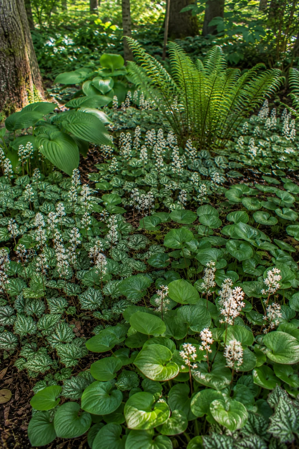 woodland groundcover mix garden idea