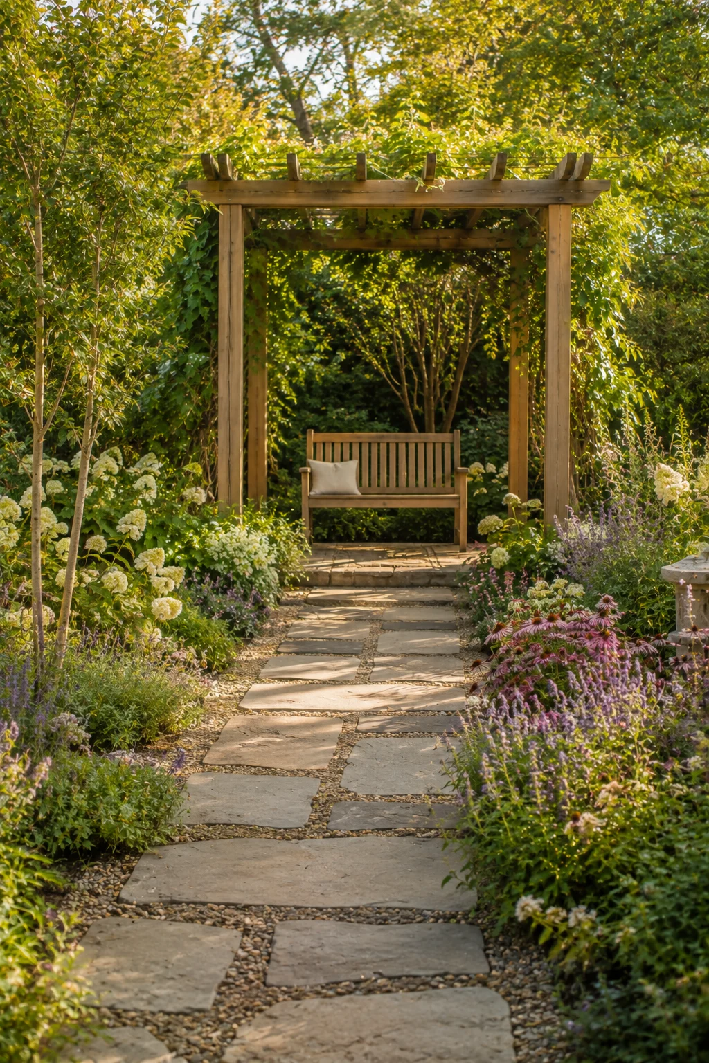 freestanding destination pergola garden idea