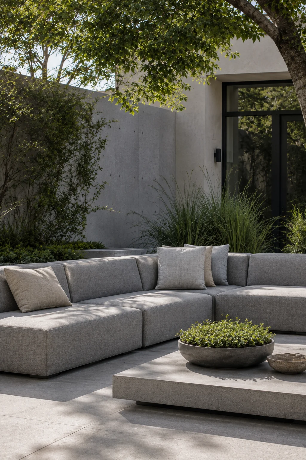 modular outdoor sofa modern garden idea