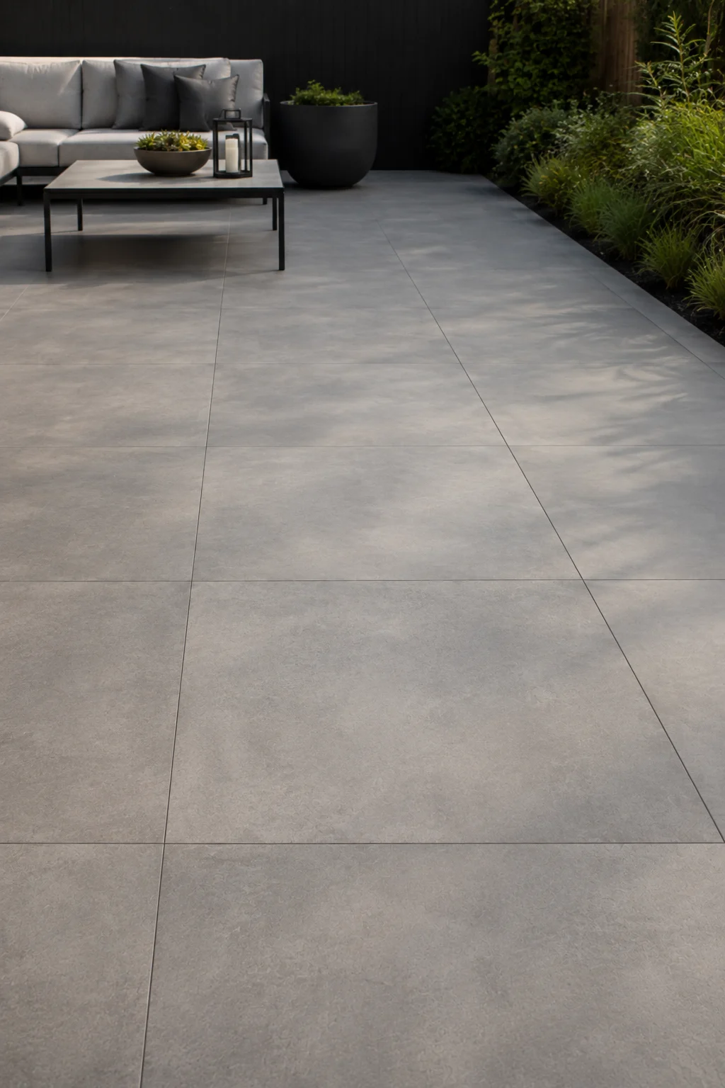 porcelain tile flooring modern garden idea