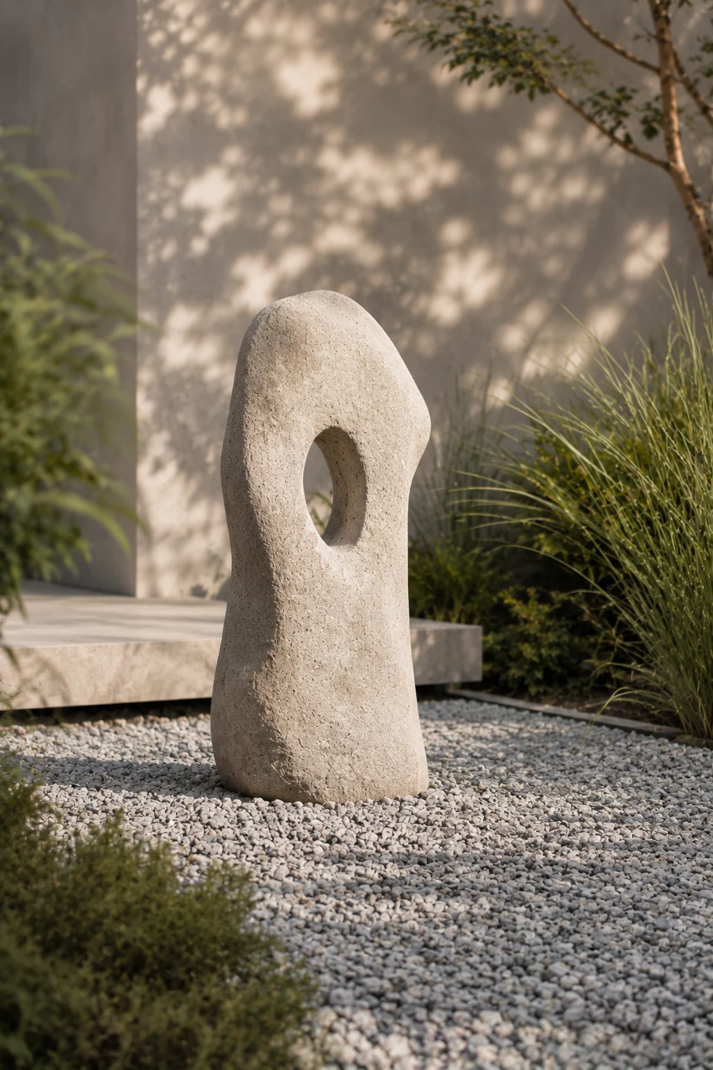 sculptural garden art modern garden idea