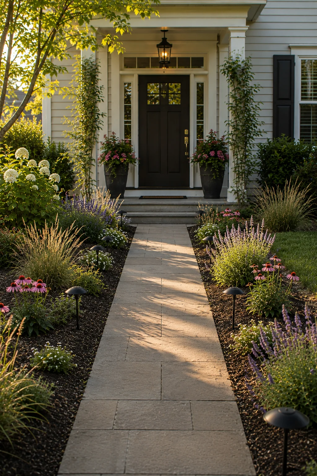 path edging border front garden idea