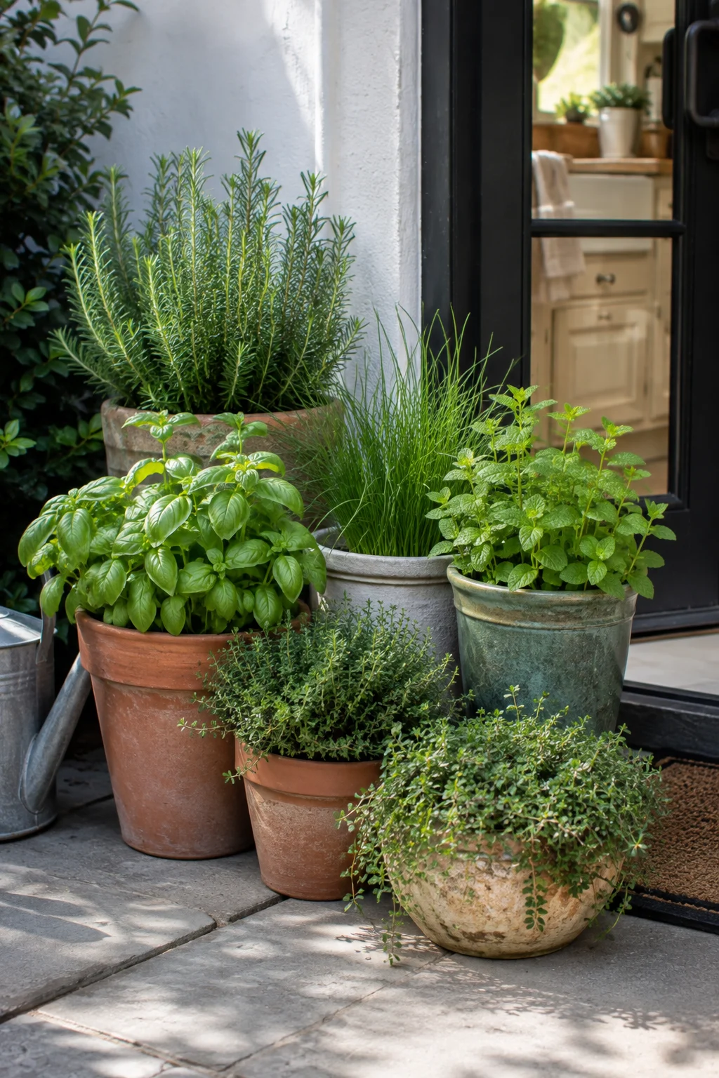 herb container garden idea