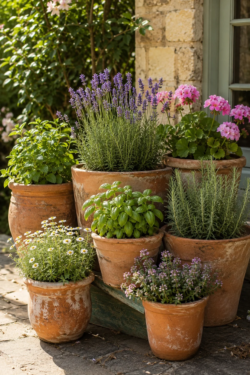 terracotta pot container garden idea