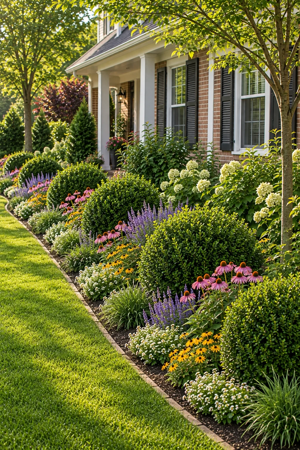 anchor shrub border garden idea