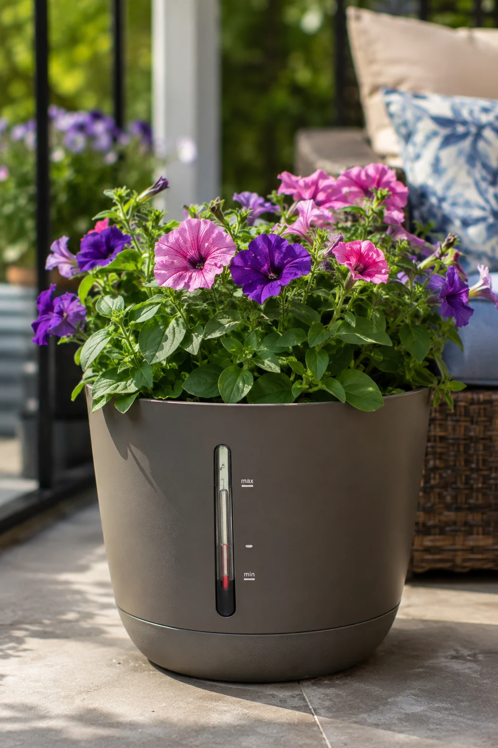 self watering container garden idea