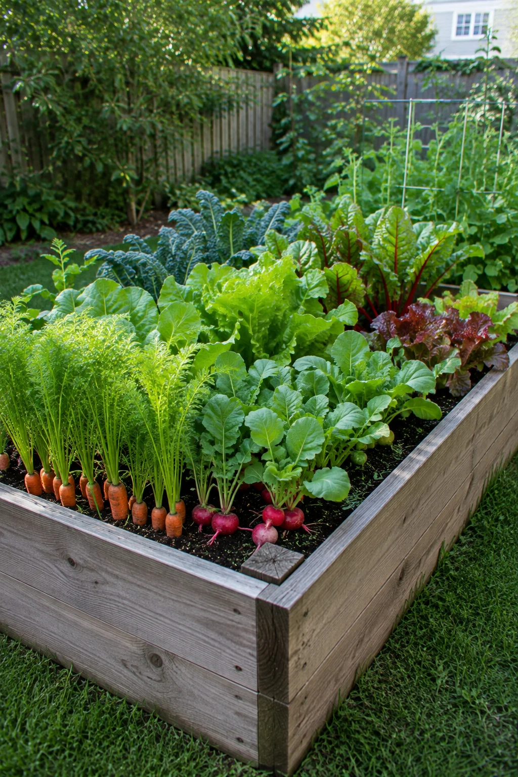 standard height raised bed design idea
