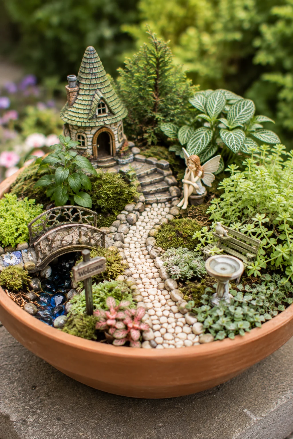 miniature fairy garden container garden idea