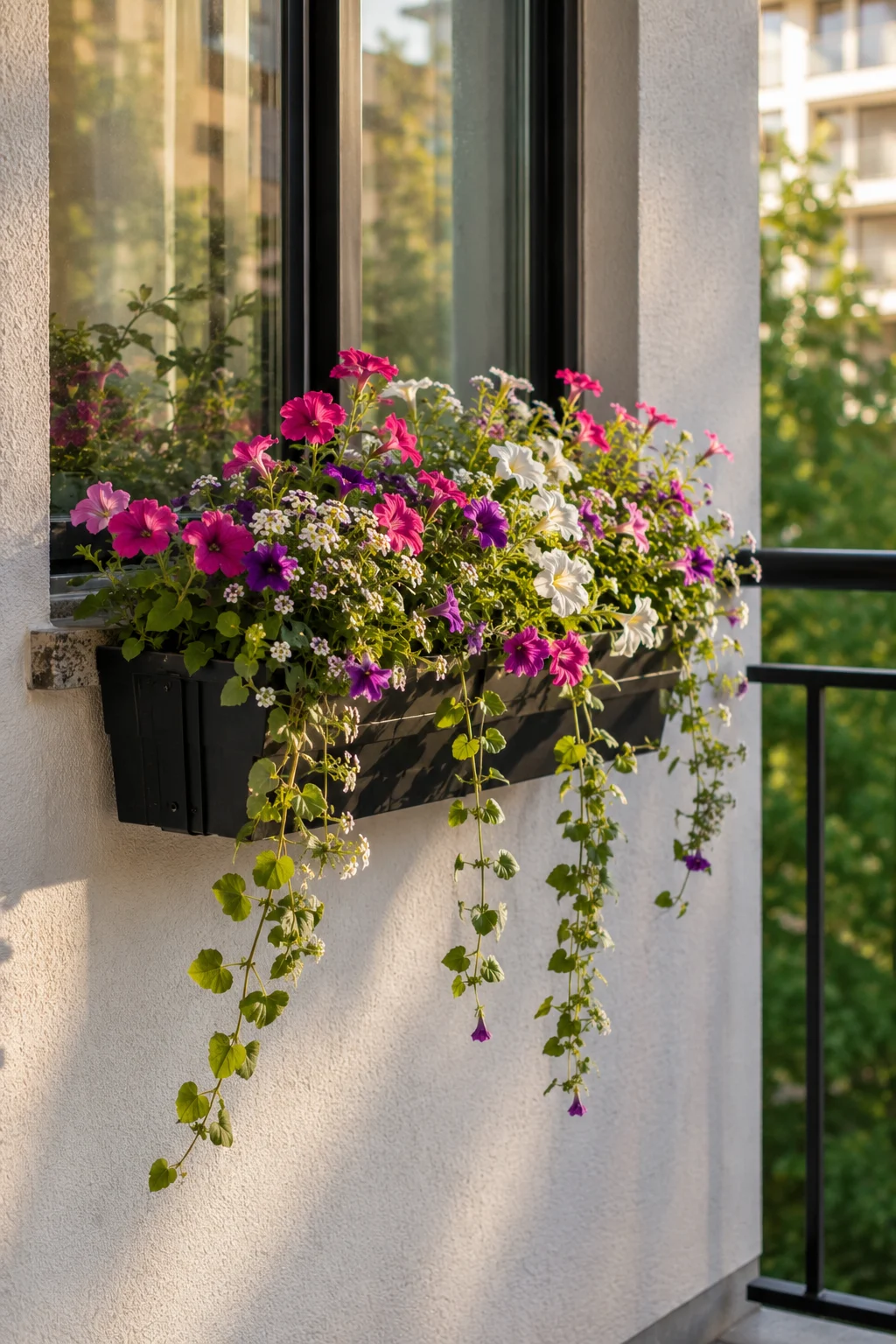 window box planter balcony garden idea